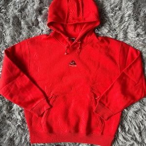 Medium - Nike ACG Therma-Fit Fleece Pullover Hoodie Light Crimson [DH3087-696]